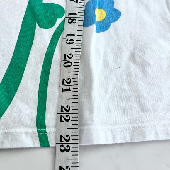 STELLA MCCARTNEY Girls White T-shirt For Girl With Colorful Flowers size 14 - Picture 3 of 5